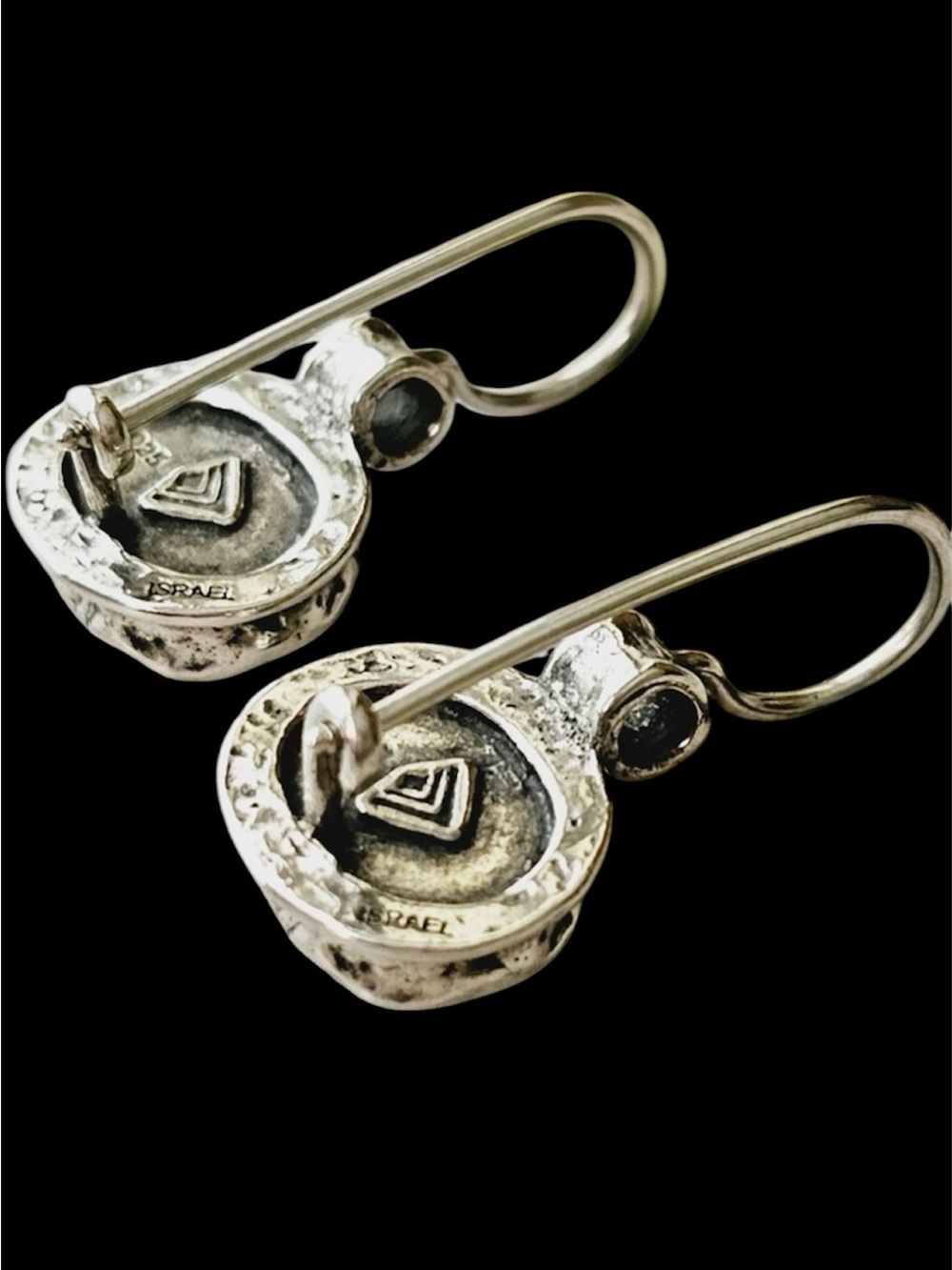 Silpada Silver Green Quartz Earrings 925 Sterling Silver - Picture 3 of 4